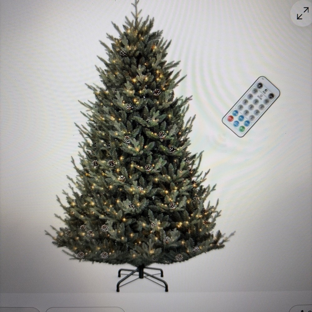 YITAHOME 6FT Prelit Blue Spruce Christmas Tree with Remote, 6ft,