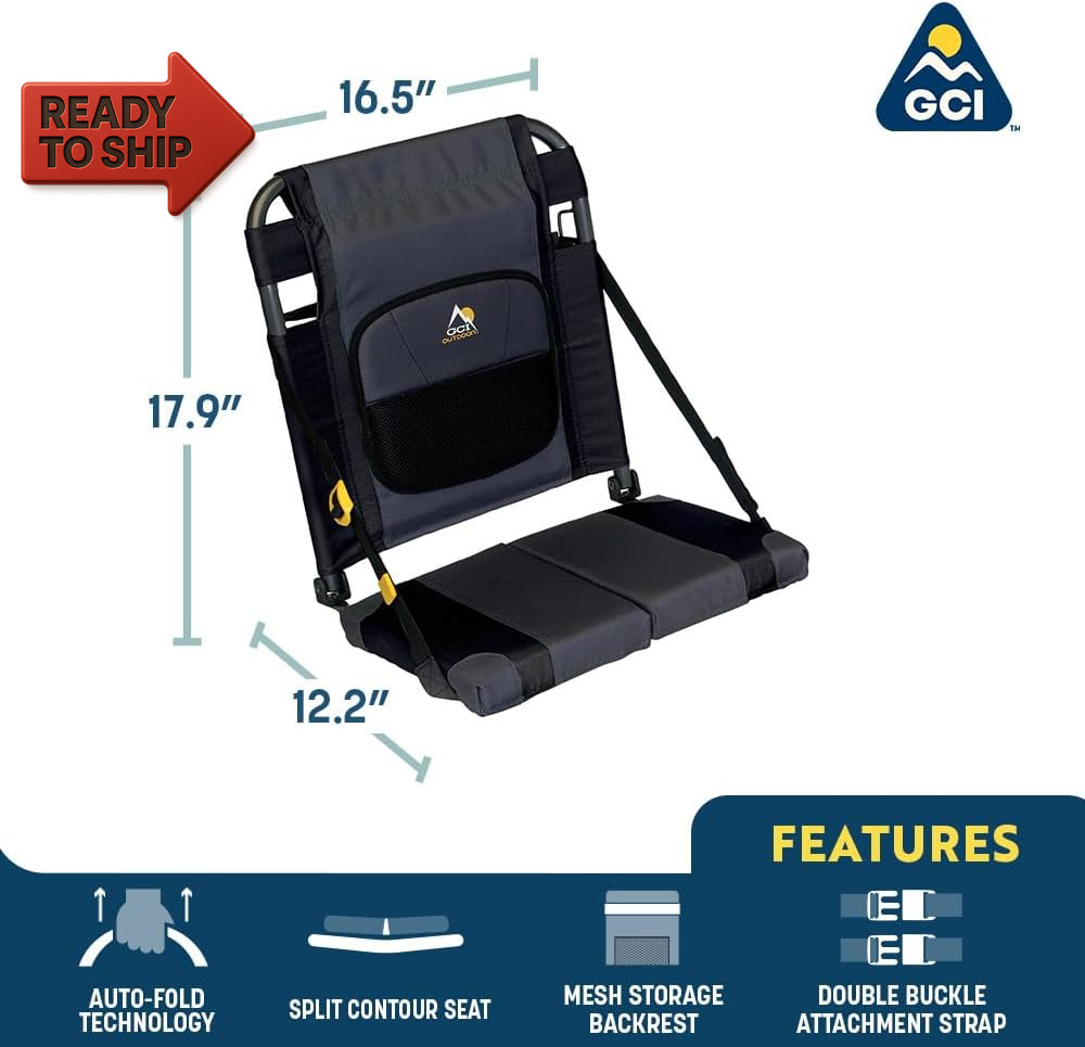 GCI Outdoor Sitbacker Adjustable Canoe Seat with Back Support