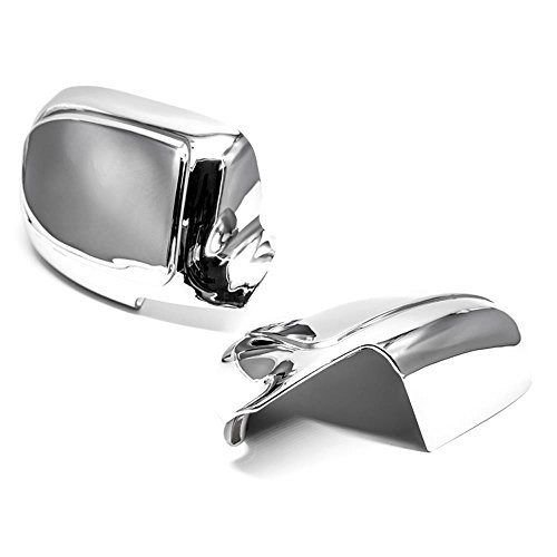 Quality Accessories Triple Chrome Plated Full Mirror Covers Compatible with