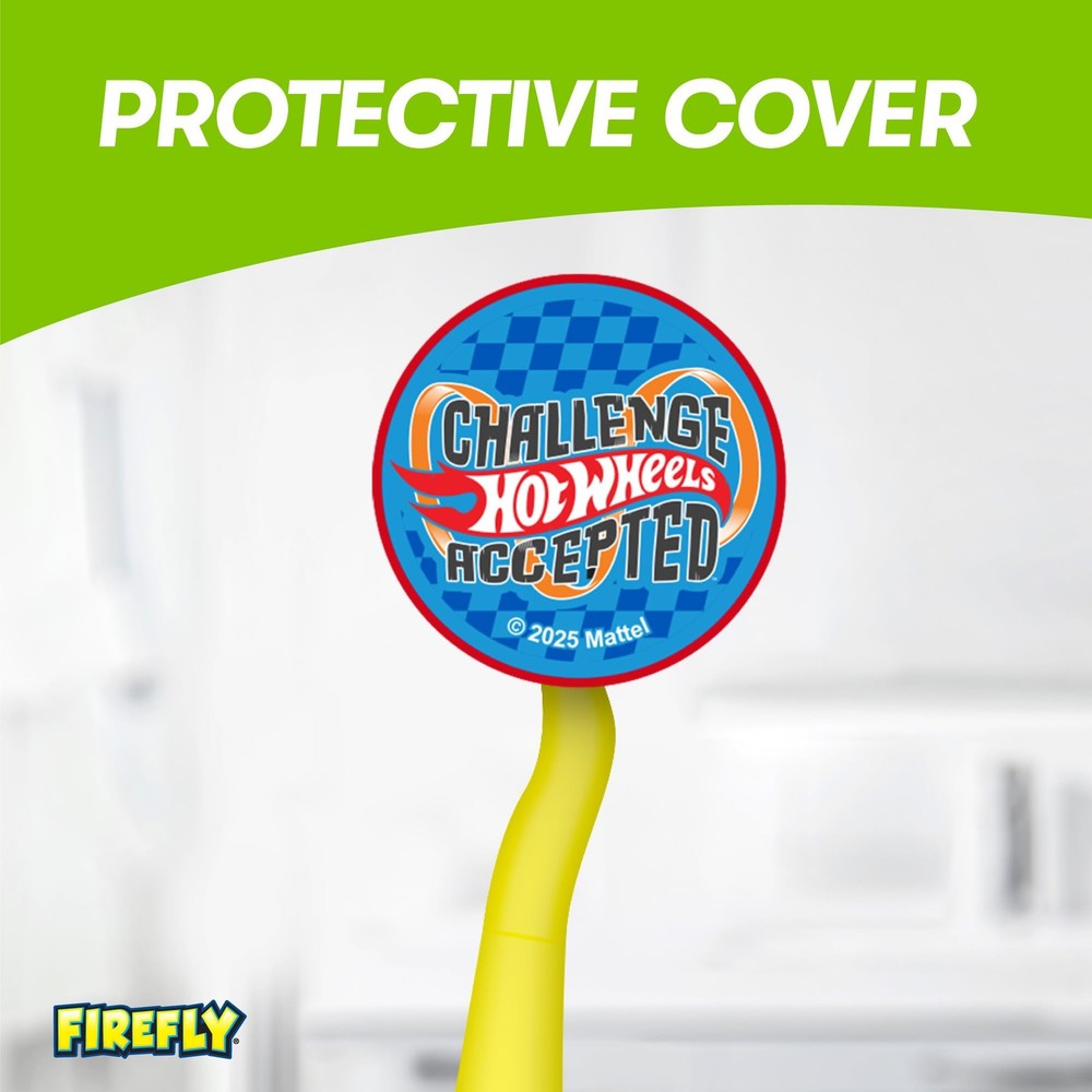 Firefly Hot Wheels Toothbrush Value Pack, Soft Bristle for Multi