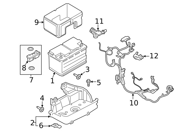 Genuine Ford Battery Cable Terminal End ML3Z10C679B