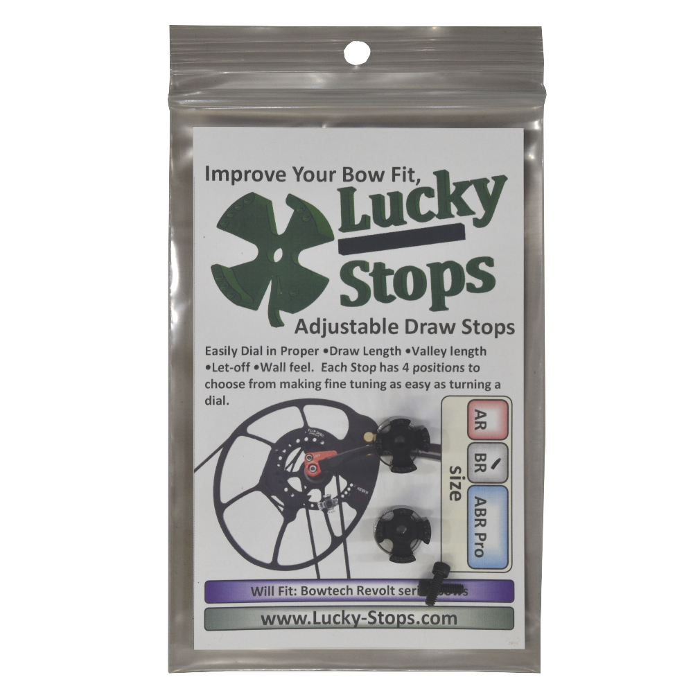 BR Draw Stops fits Bowtech Carbon One SR350 Solution and Revolt Bows Lucky Stops