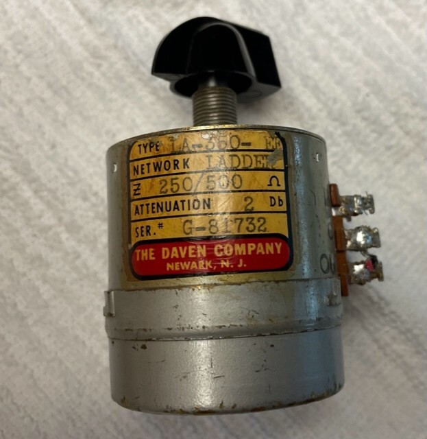 Daven attenuator 250/500, not used