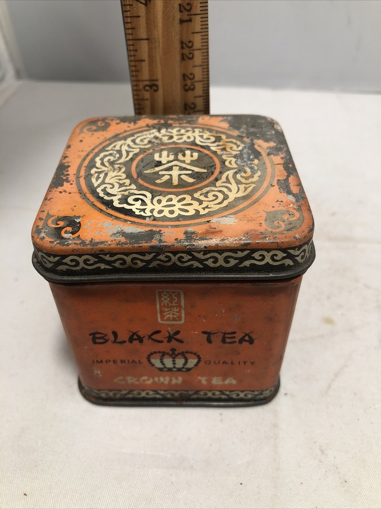 Vintage Tin Can Crown Tea New. Made In HK