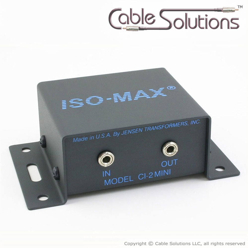 Jensen Transformers CI-2MINI Hum/Buzz Eliminator/Isolator - mobile, computer