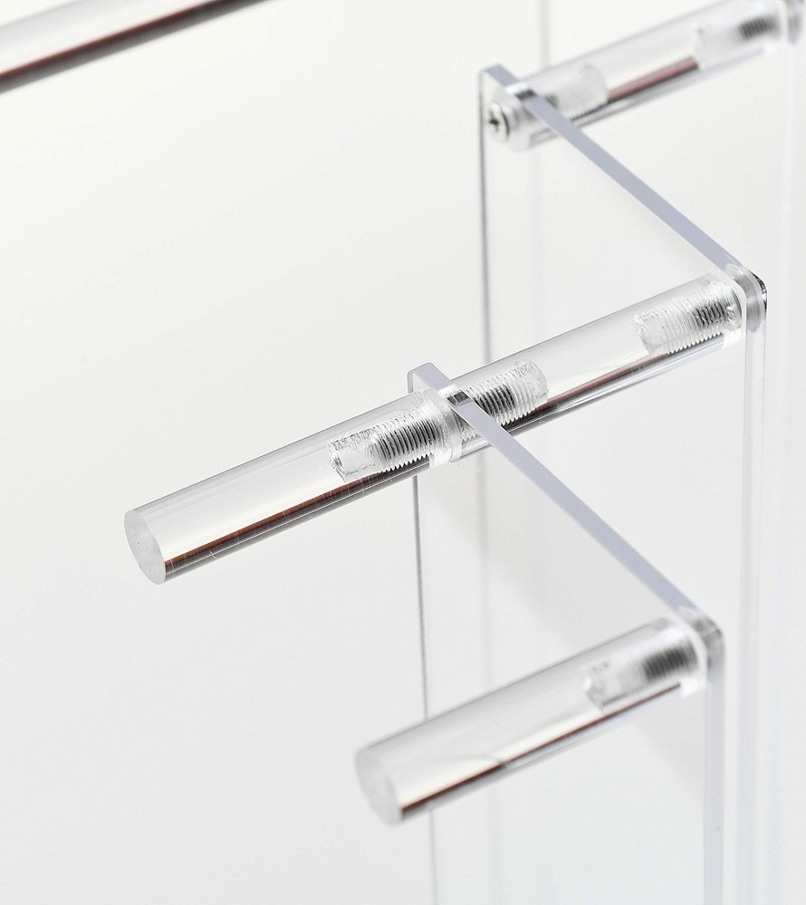 3 Steps Clear Acrylic Display Riser Cupcake Stand Display for Decoration and