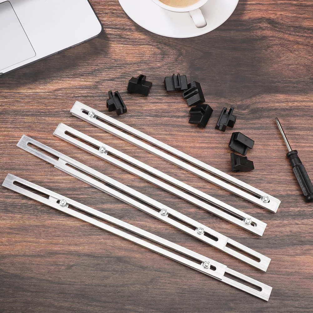 13pcs File Rails Set, Filing Bars 4 Adjustable Cabinet for Black