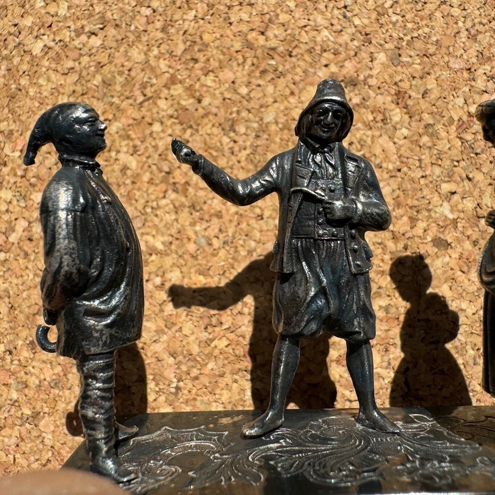 Museum quality German solid silver figurine, early 19th Century, "Matchmaker"