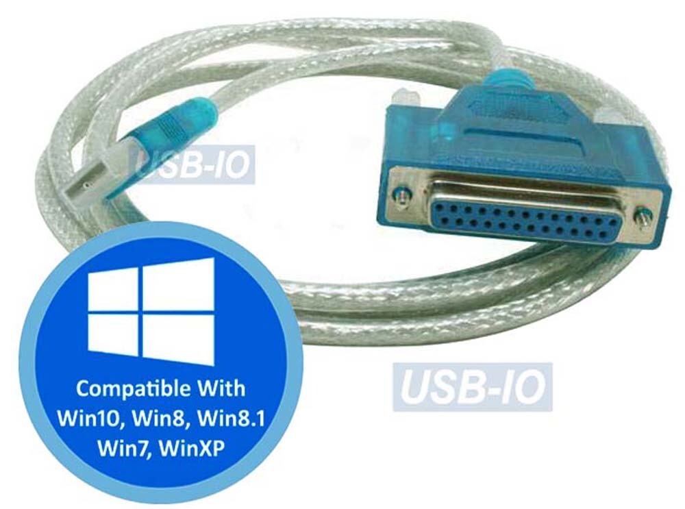 DB 25-Pin Virtual Printer Port To USB 2.0 Adapter For Printer Use Only│Plug-Play