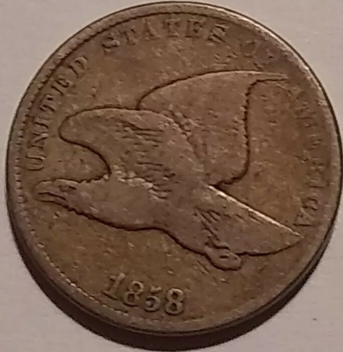 1858 Flying Eagle First Small Cent Short Lived Pre Civil War ~ (#B)