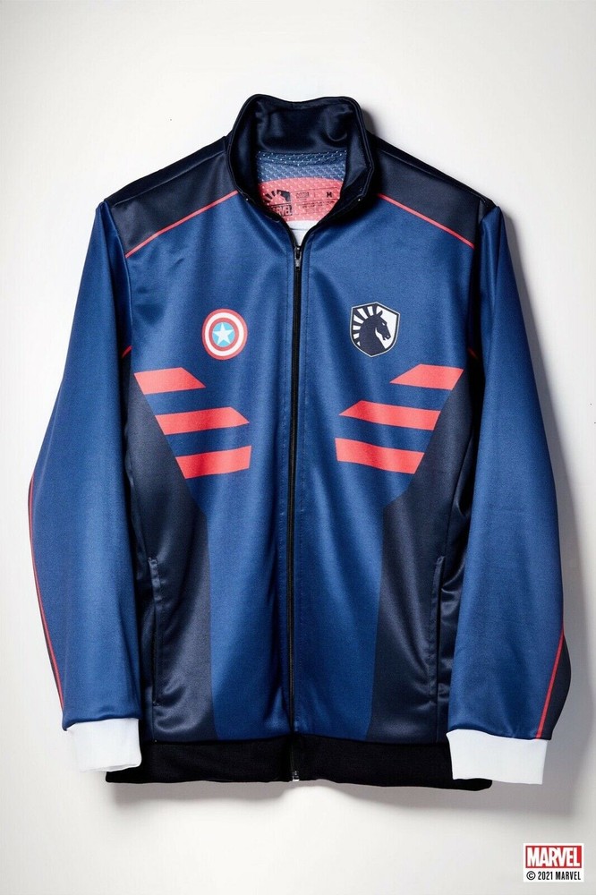 LIQUID X MARVEL Captain America Zip Jacket Size XS