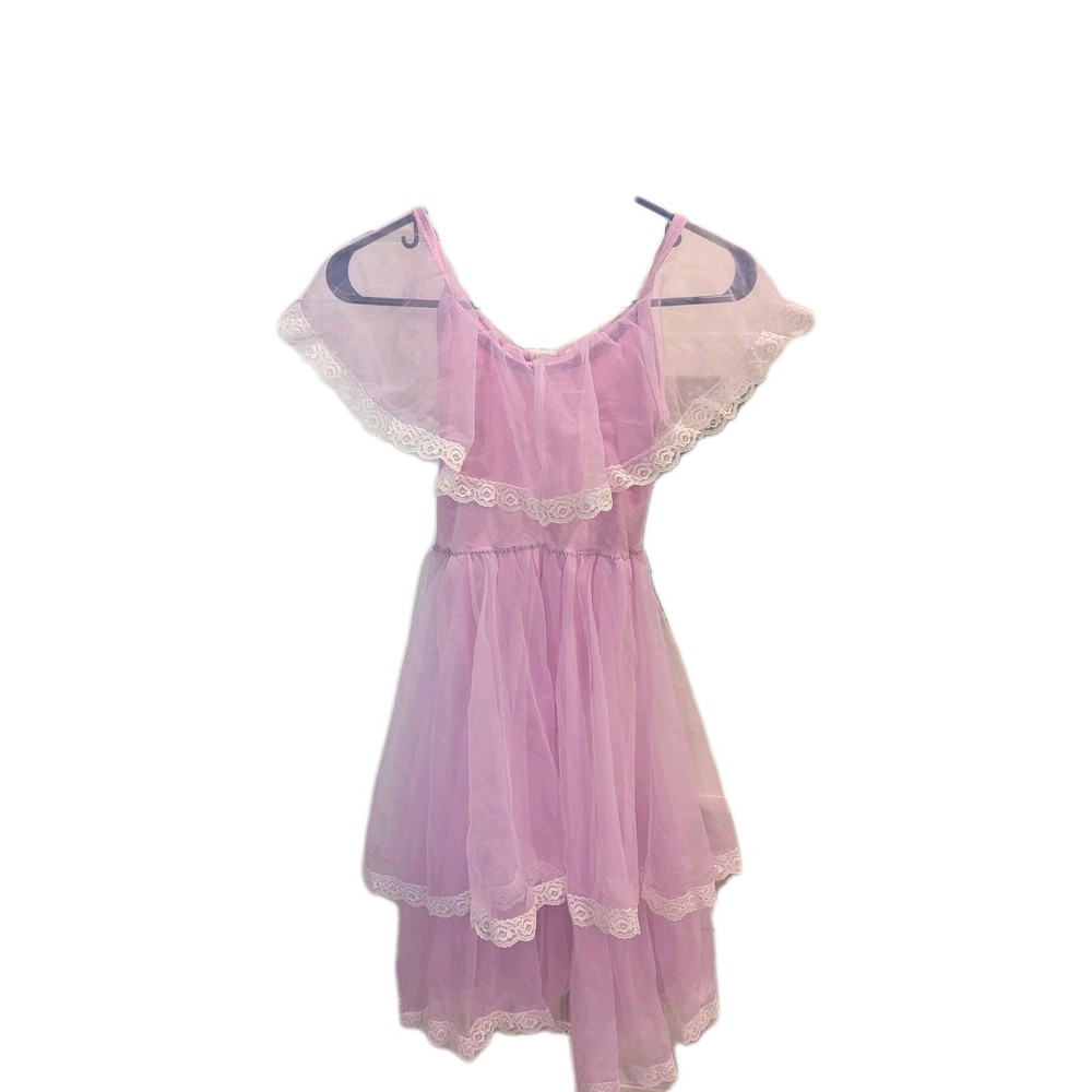 1982 Vintage Lavender Nylon Sheer Dance Costume