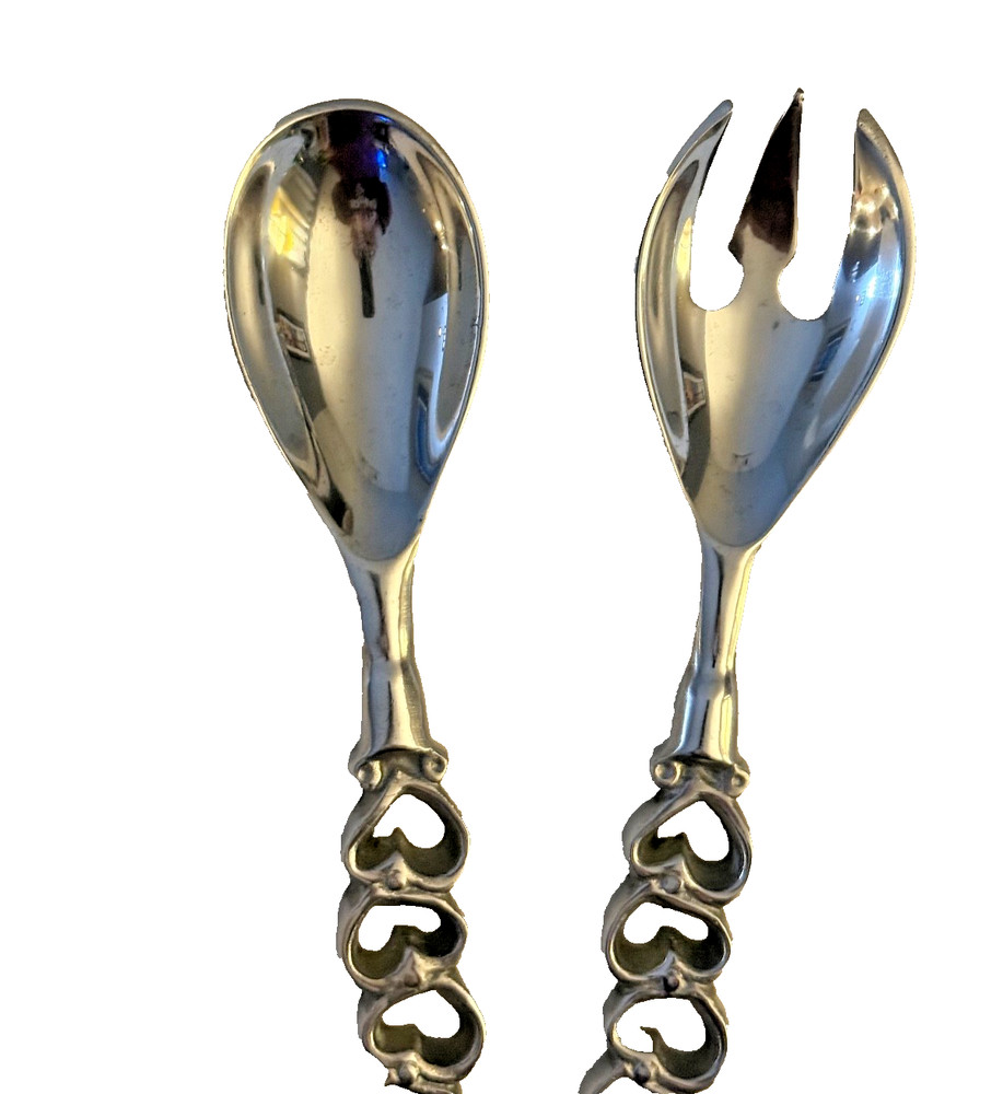 Heart to Heart Solid Salad Servers-Great gift