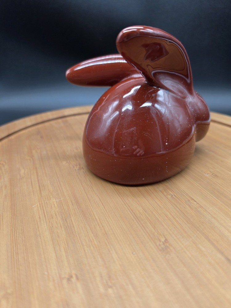 Vintage Ceramic Art Nouveau Bunny Brown - Easter Rabbit Easter Decorations