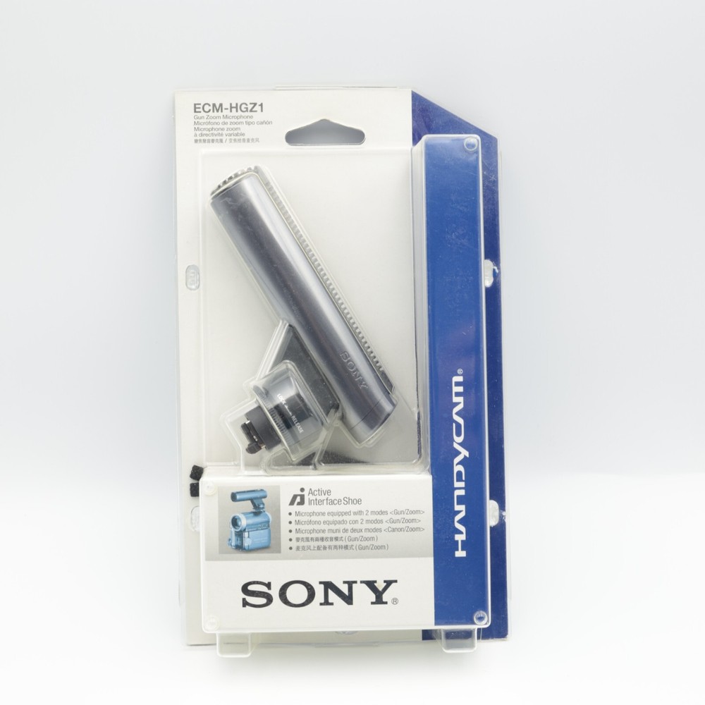 Sony ECM-HGZ1 Gun Zoom Microphone (Active Interface Shoe) - Open Box, New