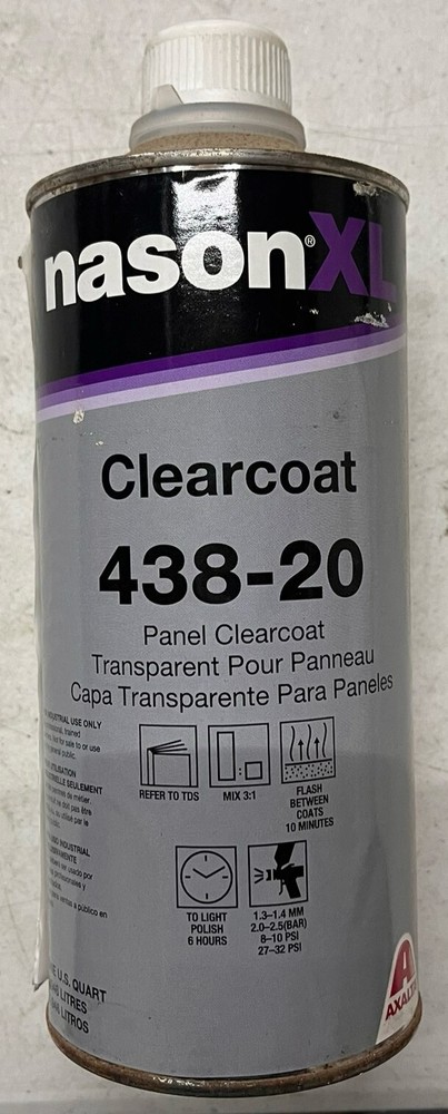 NasonXL 438-20 Panel Clearcoat One Quart ^