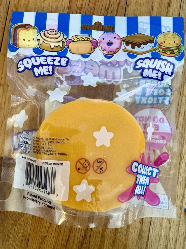 TABA Squishies 💙🤍🩷 Cinnamon Roll Mush Meez Stress Squishy Toy
