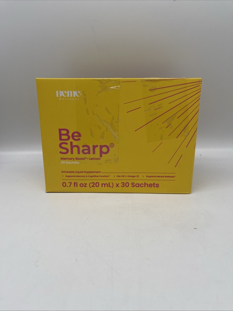 Beme Wellness Be Sharp Lemon Memory Boost 30 Sachets Liquid Supplement