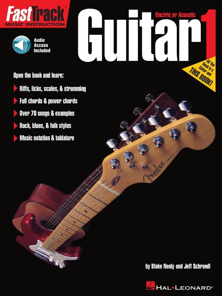 FastTrack Guitar Method Book 1 – Beginner Guitar Instruction for Electric and Ac