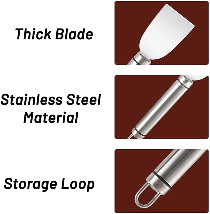 Multi-Purpose Stainless Steel Cleaning Scraper for Kitchen, Bathroom & Home Use