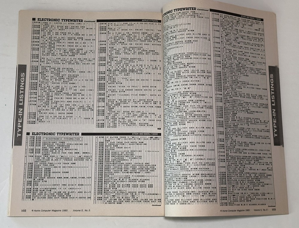 Home Computer Magazine Vol. 5 No. 5 Apple Commodore IBM TI 41 Type-In Programs!