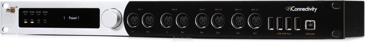 iConnectivity mioXL 8x12 USB-MIDI, DIN-MIDI, RTP Network-MIDI Interface