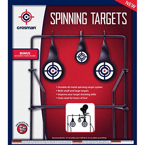 Crosman CSLT Metal Spinning Target,Black 1, Black