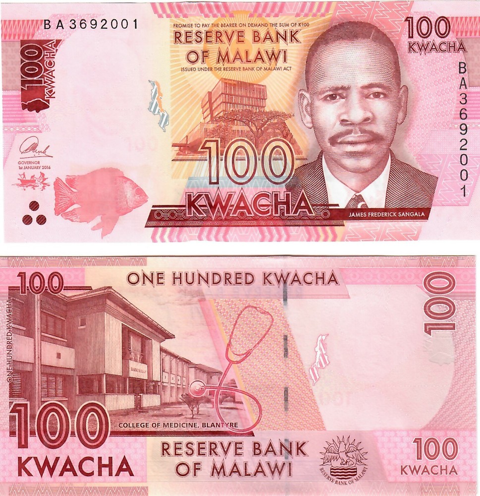 Malawi 100 Kwacha 2016 UNC