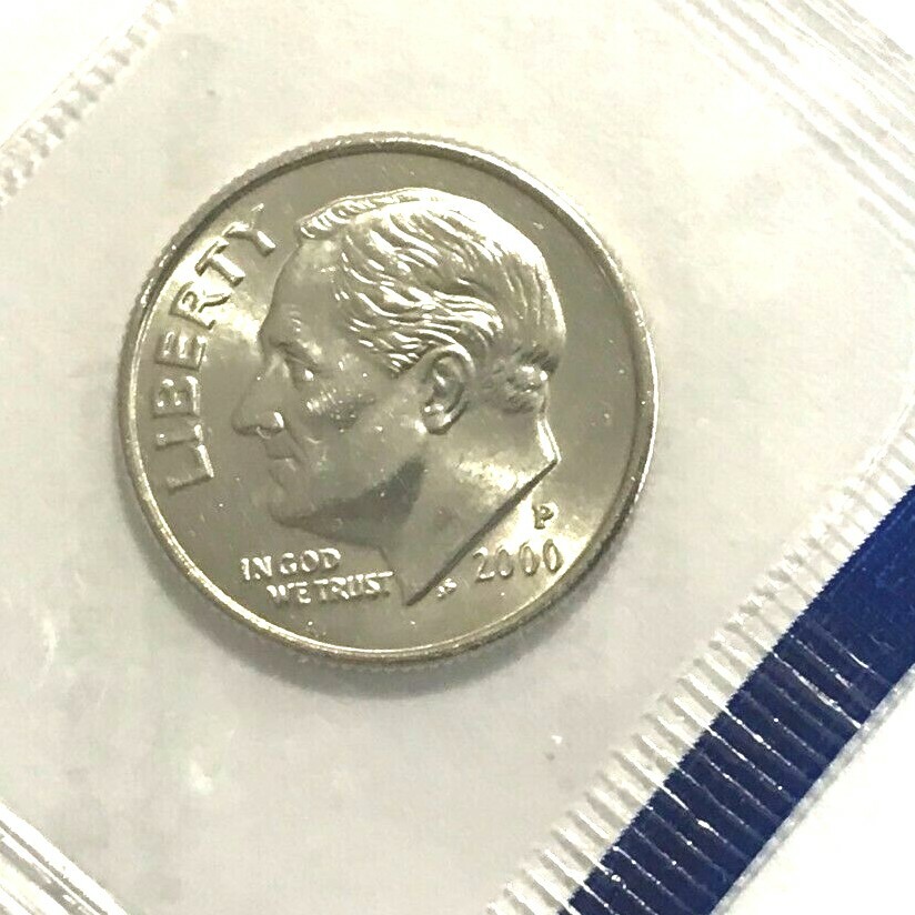 2000 P Roosevelt Dime In Mint Cello (VERY NICE COIN)