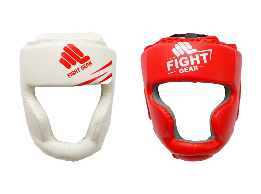 Muka PU Leather Boxing Head Guard MMA Kickboxing Training Protective Head Gear