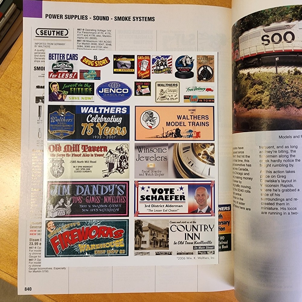 Walthers 913-207 75th Anniversary 2007 HO Model Railroad Catalog Reference Book