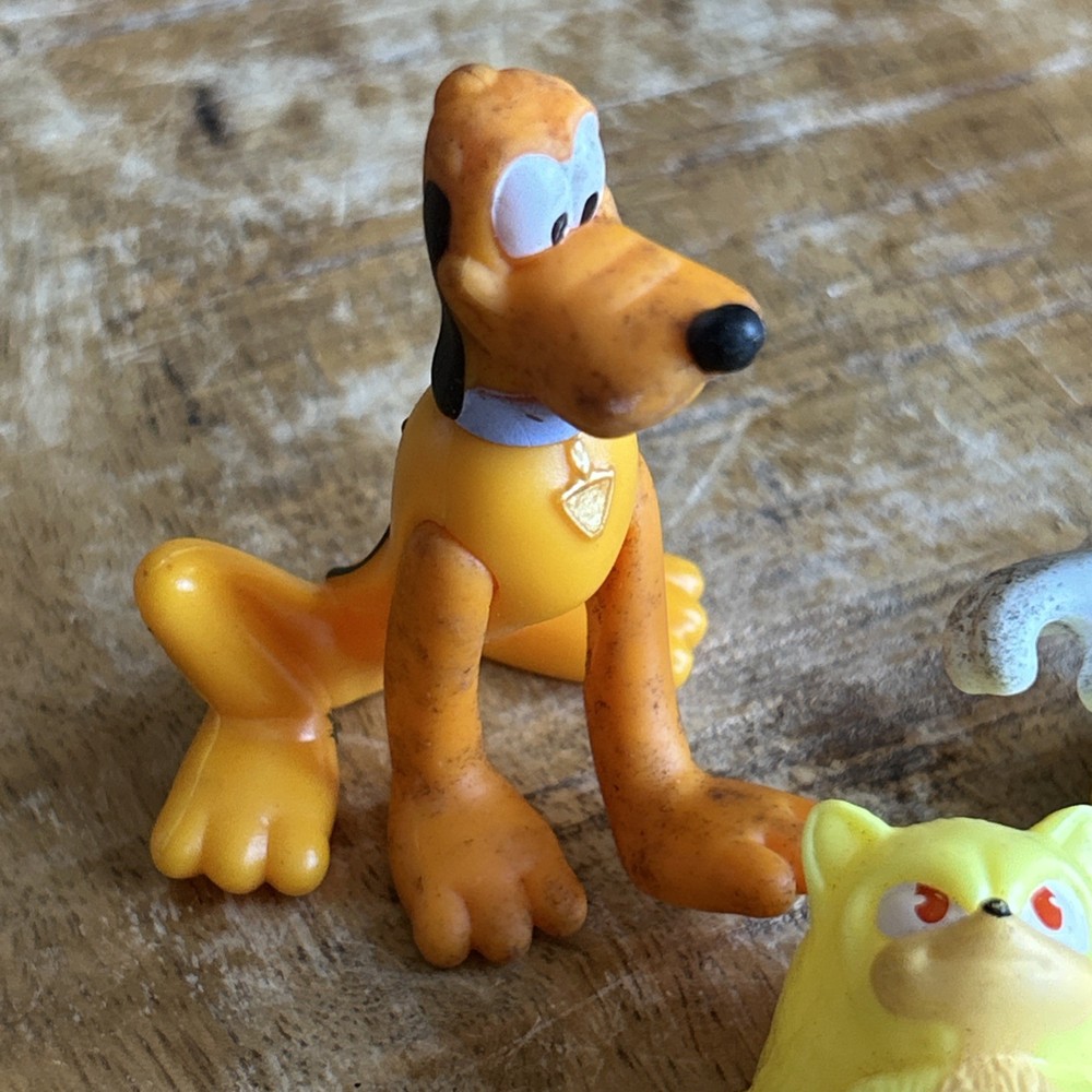 PVC Figures Mickey Pluto Sonic Lot Of 3