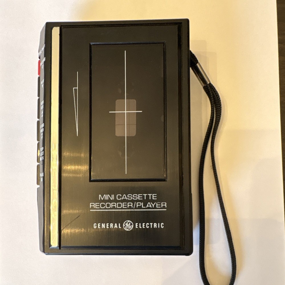 General Electric Mini Cassette Recorder/Player Handheld