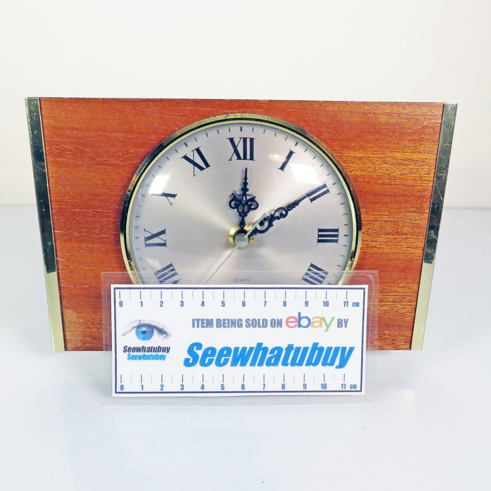Vintage Bentima Quartz Mantel Clock Working