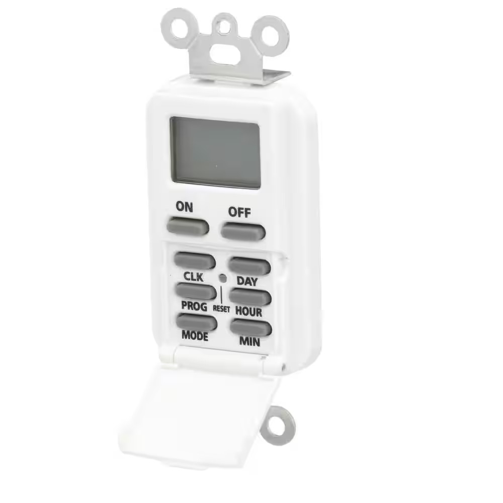 15 Amp Digital In-Wall Timer - White