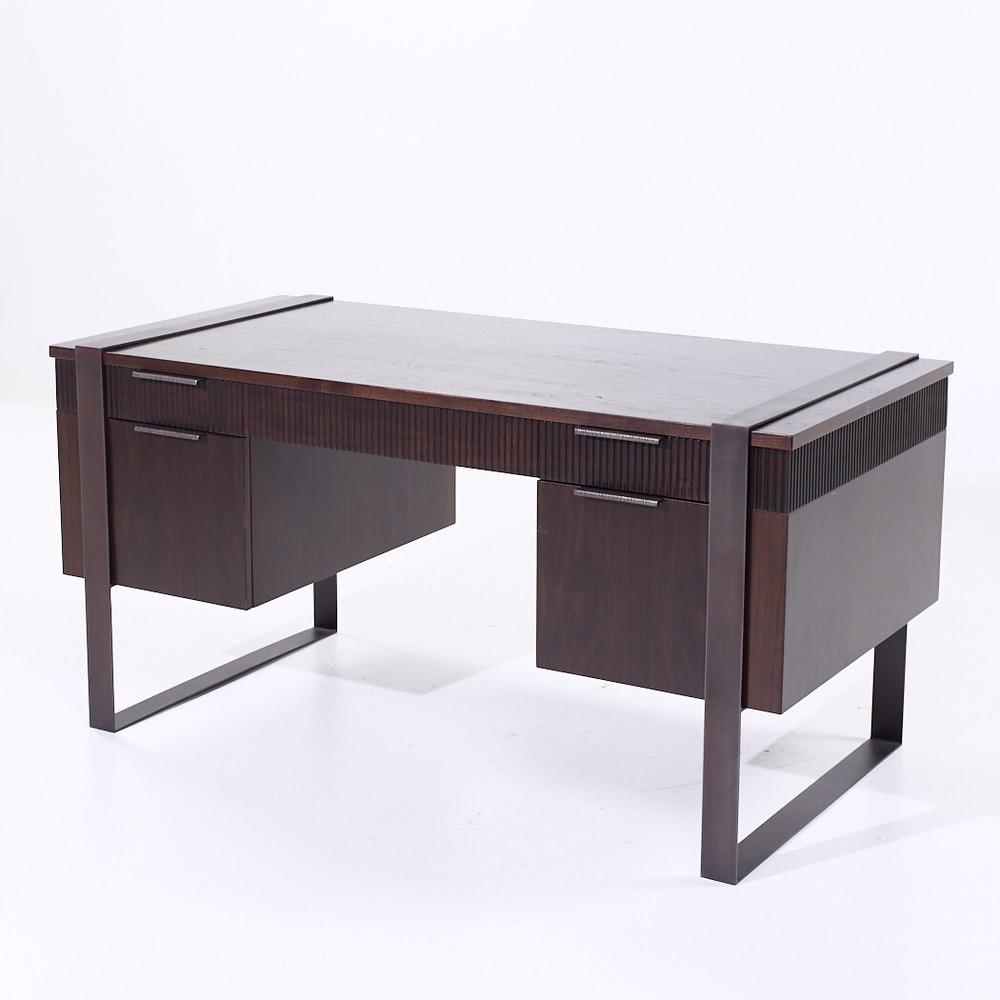 Eurocraft Walnut Executive Desk