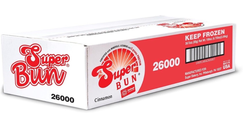 Super Honey Bun Super Bakery Super Bun (36 Count)