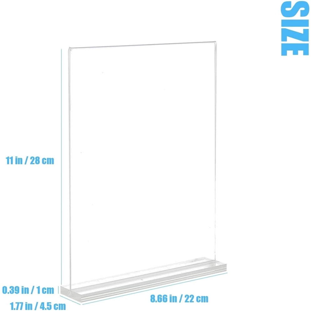Vertical Double-Sided Menu Stand 8.5x11 - Pack of 6
