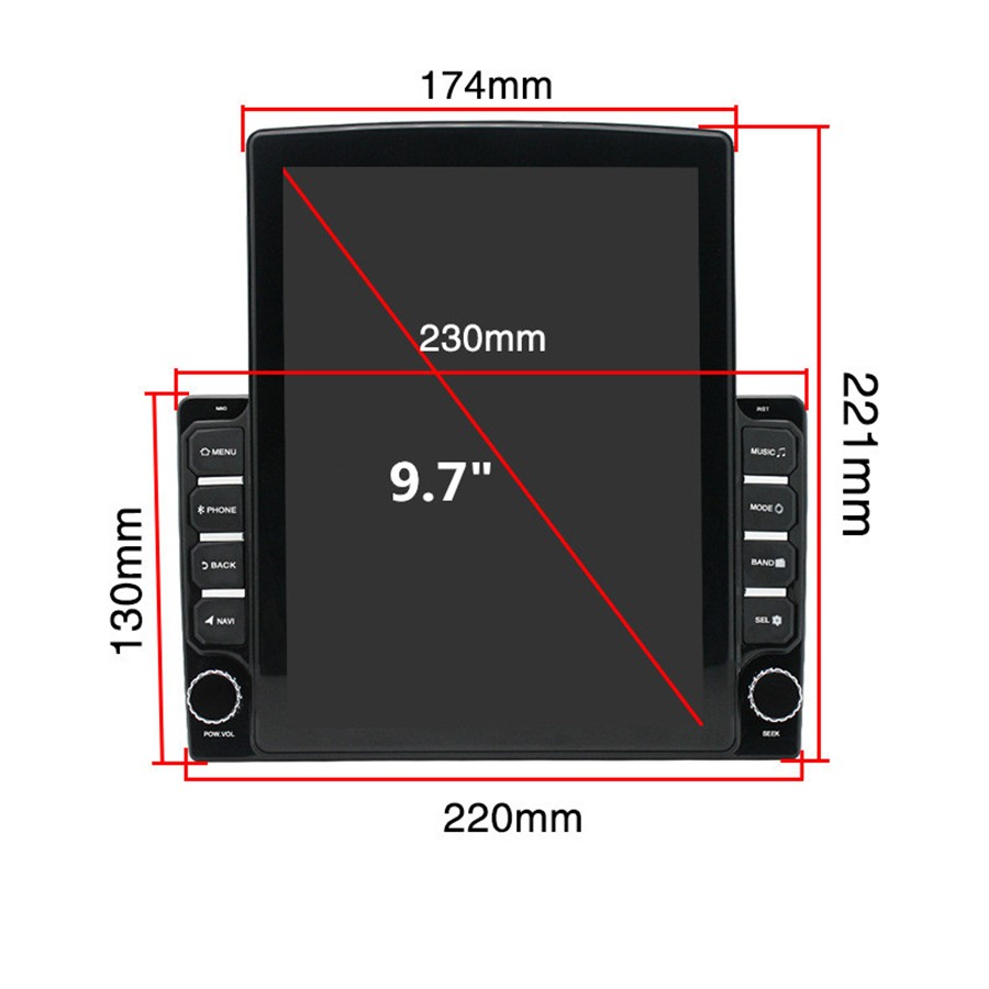 Touch Screen Car Stereo Radio Bluetooth GPS Navigation WIFI Multimedia Player