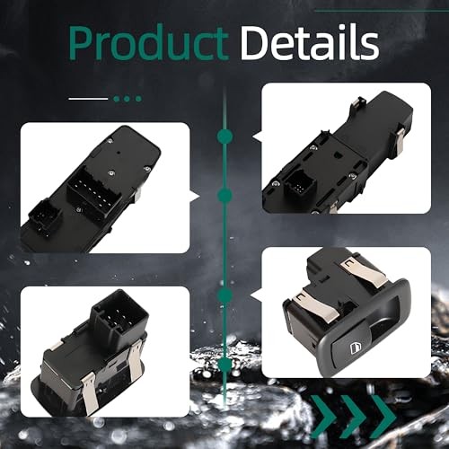 Complete Set of Window Switch, Master & Passenger & Rear Left Right Power