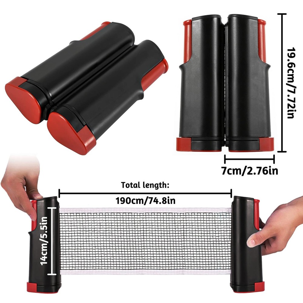 Table Tennis Net Extendable Portable Replacement Net Paddle Game Accessory
