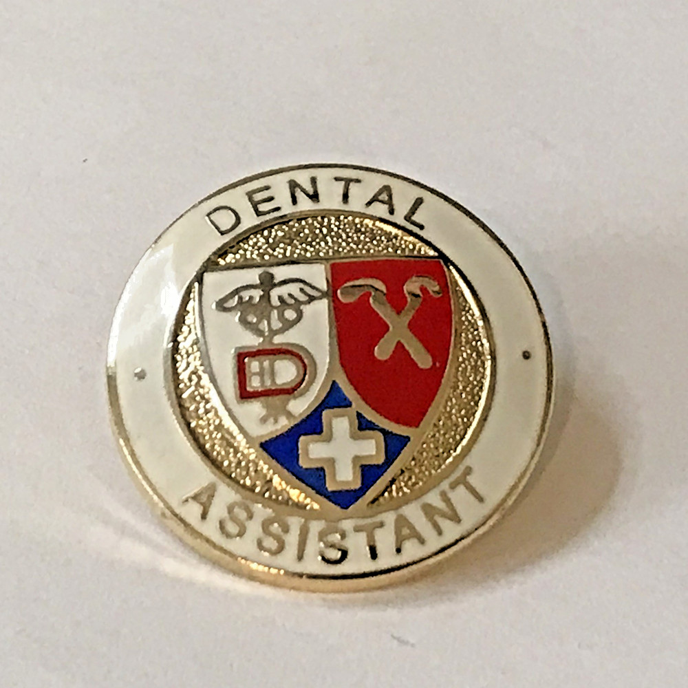 Dental Assistant Shield Lapel Hat Tie Pin