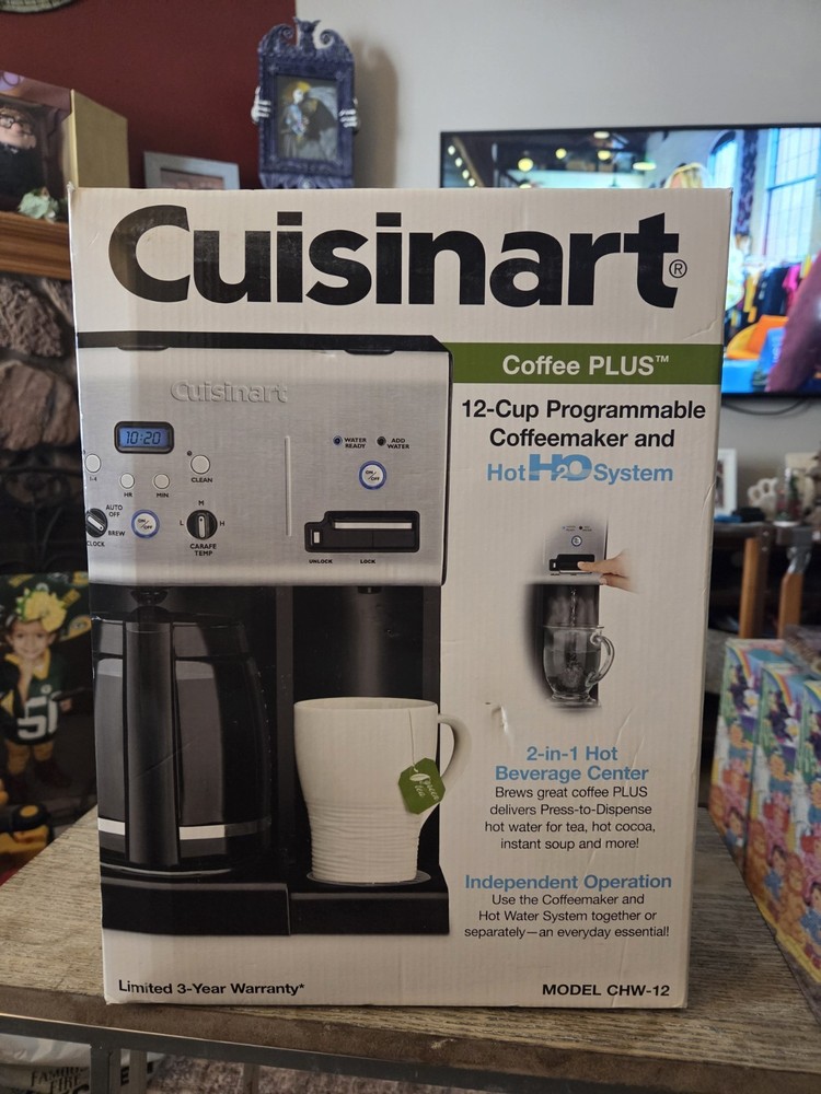 Cuisinart CHW-12 12-Cup Programmable Coffee Maker - Black/Stainless