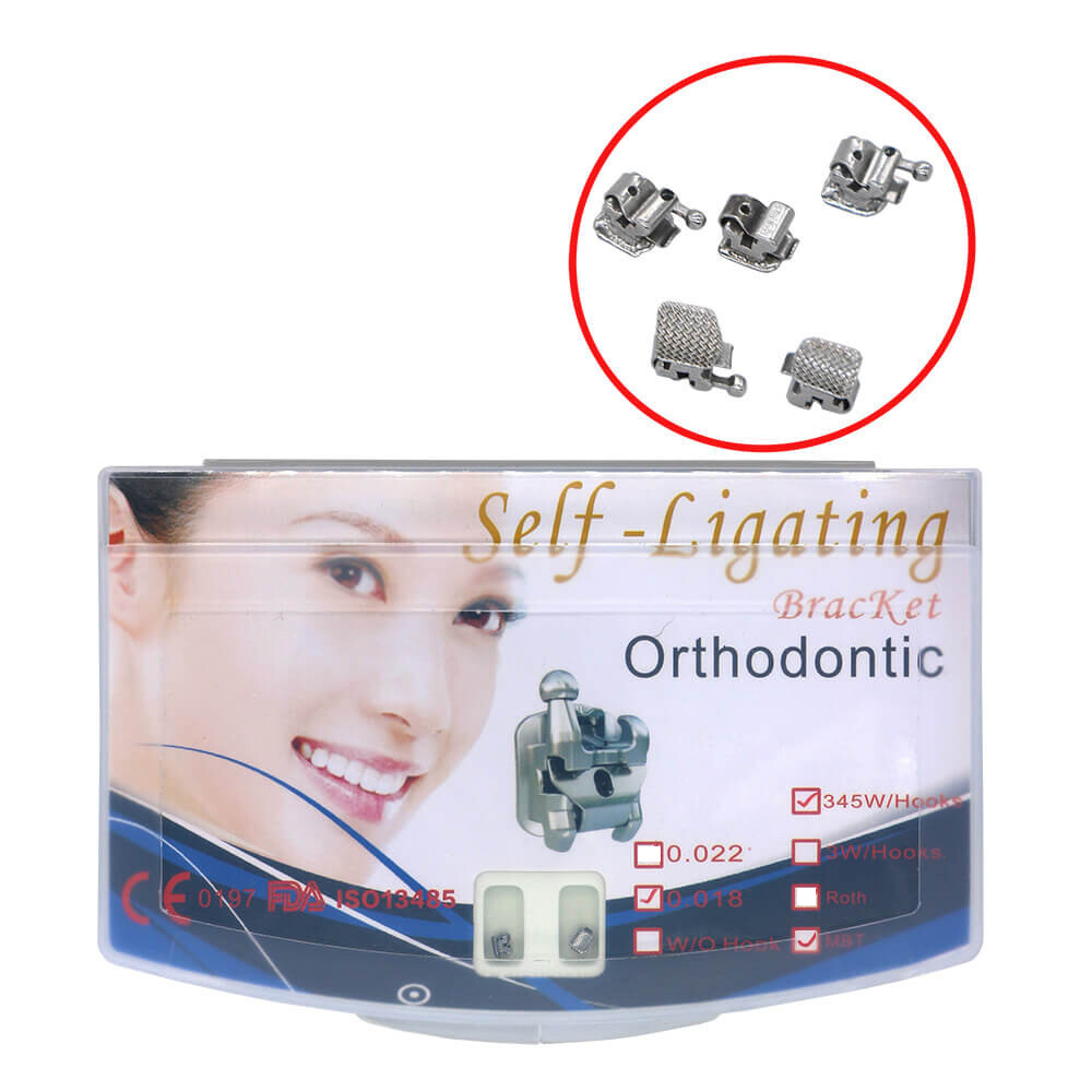 BOMAO Roth .018 Self-Ligating Braces: 3/4/5 Hooks w/ Placement Tool