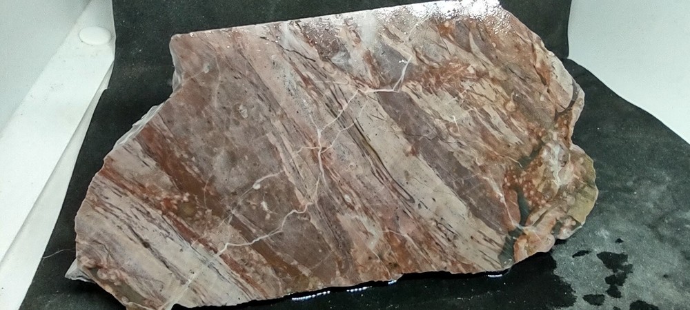 Lapidary Chalcedony Marble Specimen Thick Slab