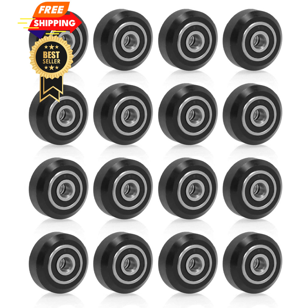 iMetrx 3D Printer Rollers Wheels High Speed Gantry POM 24x10mm, Black