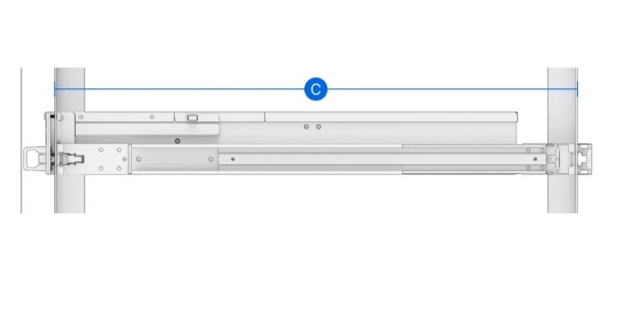 Synology Sliding Rack Rail Kit for Rackmount Servers RKS-02