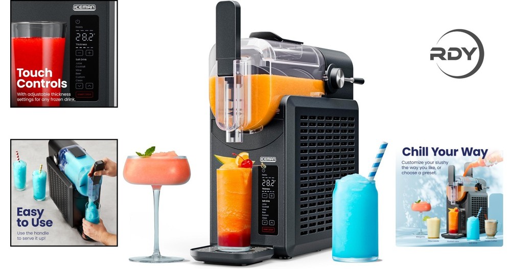 Chefman Slush-Ease 68oz Drink Maker - Automatic Cleaning & Creative Beverages