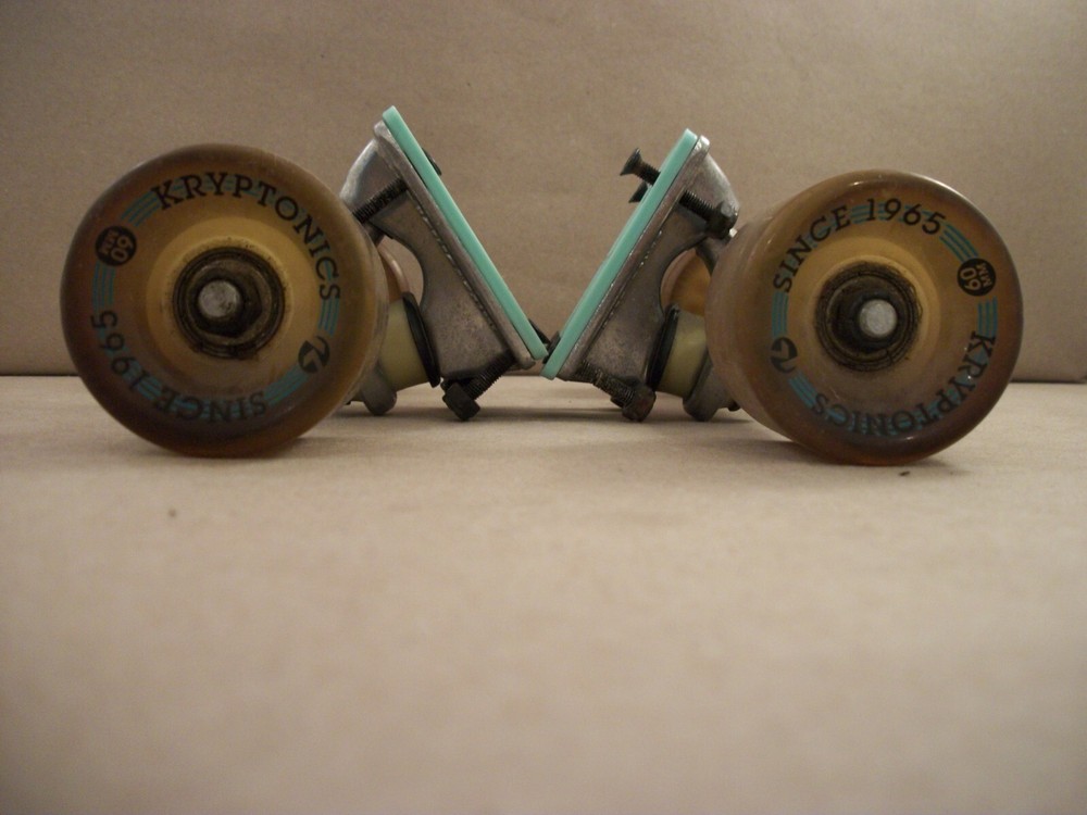 Vintage Kryptonics Skateboard Trucks/Wheels 60mm