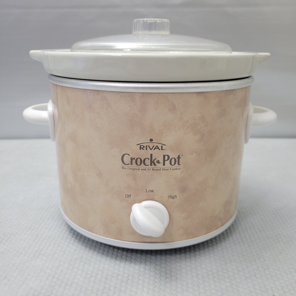 Rival 2 Qt Quart Small Crock Pot Stoneware Slow Cooker Model SCR200.